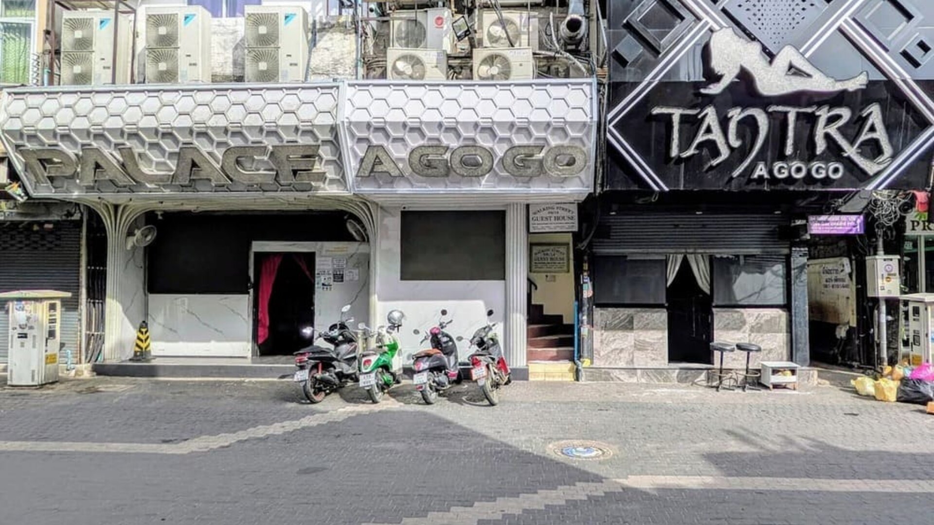 Hotel entrance at Walking Street Guest House.