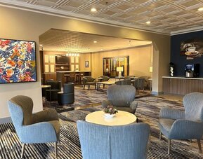 Coworking lounge at Best Western Premier Rockville Hotel & Suites.
