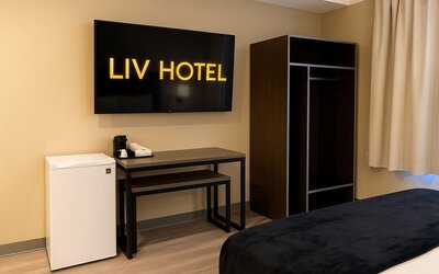 Day use room at LIV Hotel Bronx.
