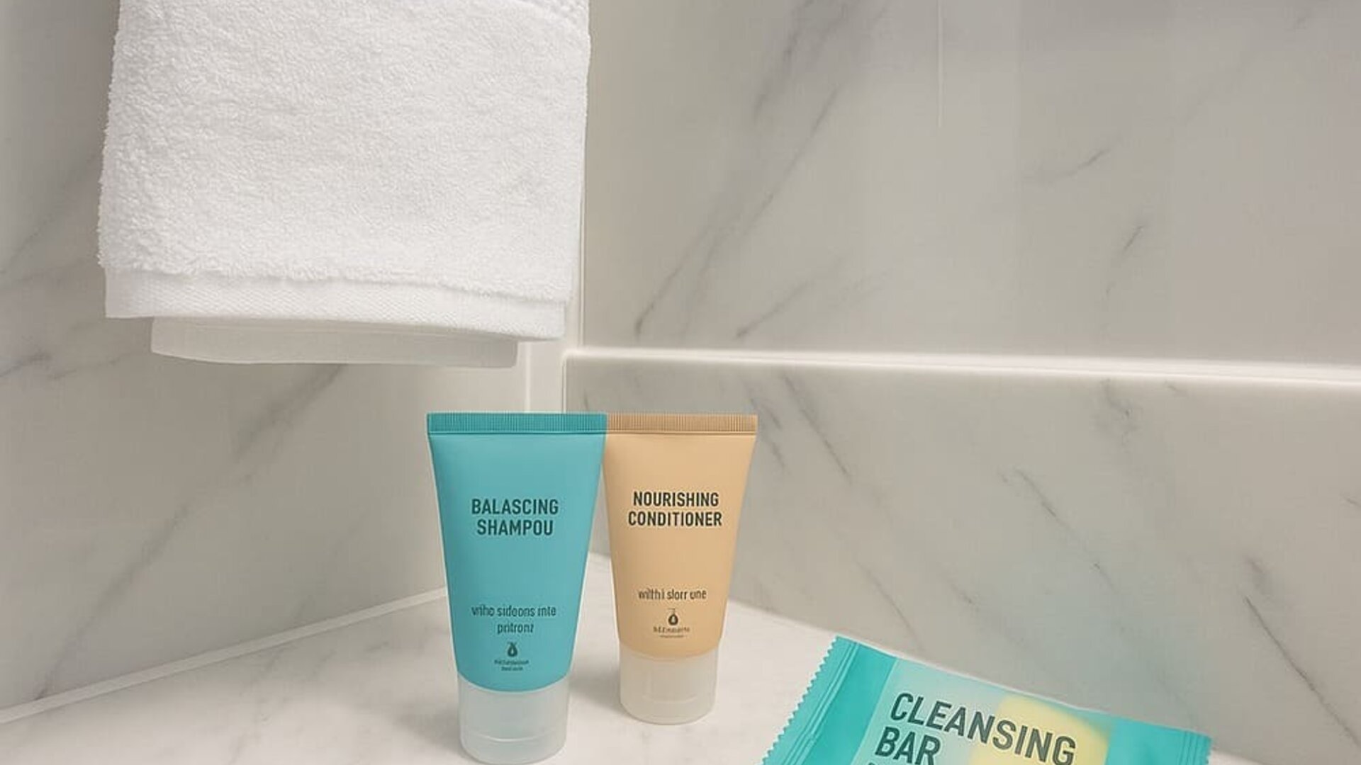 Guest bathroom at LIV Hotel Bronx.