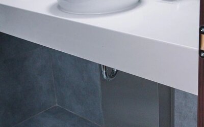 Guest bathroom at Breeze Boutique Athens.