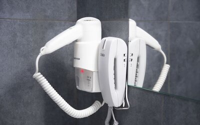 Guest bathroom at Breeze Boutique Athens.