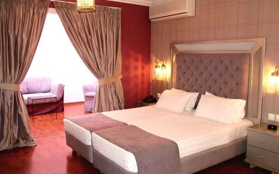 Day use room at Delphi Art Hotel.