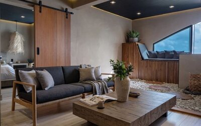 Lounge area at Aire De O:live.