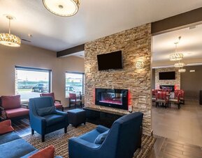 Lobby seating at Comfort Inn & Suites North Aurora - Naperville.