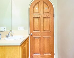 Guest bathroom at Beverly Hills Spanish.