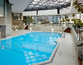 Indoor pool at DoubleTree By Hilton Montreal.
