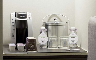 Coffee station at DoubleTree By Hilton Montreal.
