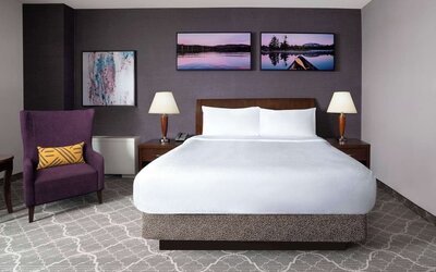 Day use room at Hilton Garden Inn Calgary Airport.