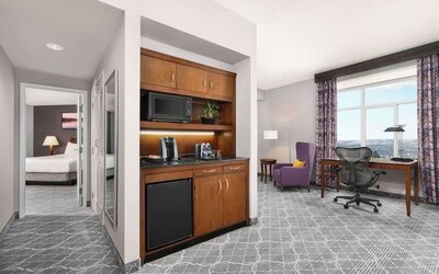 Day use room at Hilton Garden Inn Calgary Airport.