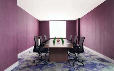 Meeting room at Hilton Garden Inn Calgary Airport.