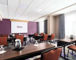 Meeting room at Hilton Garden Inn Calgary Airport.