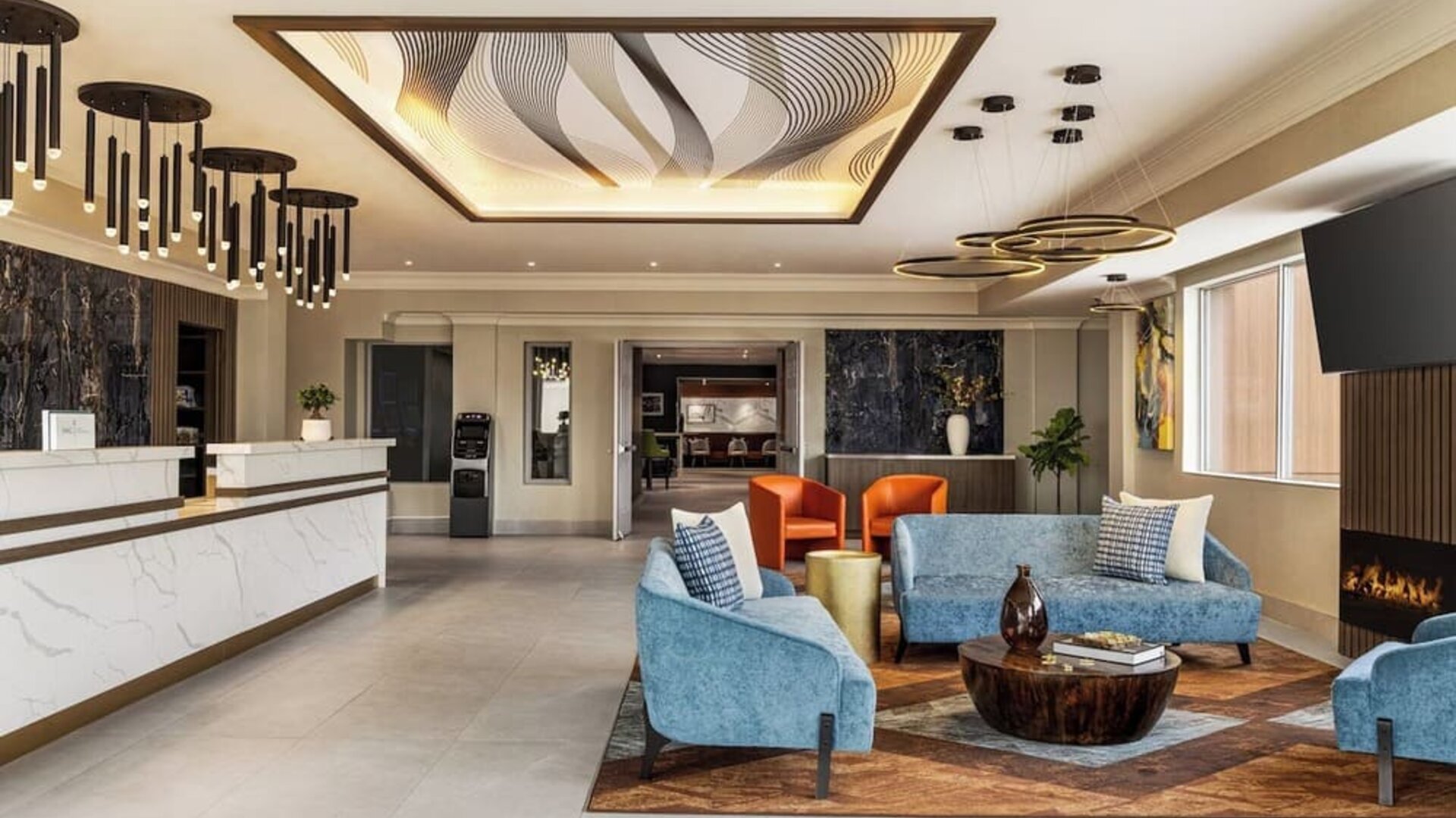 Lobby seating at Crowne Plaza Saint John Harbour View By IHG.