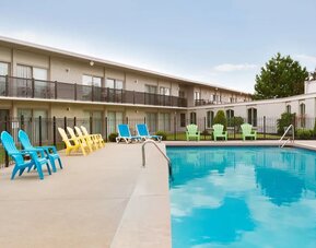 Outdoor pool at Days Inn By Wyndham London.