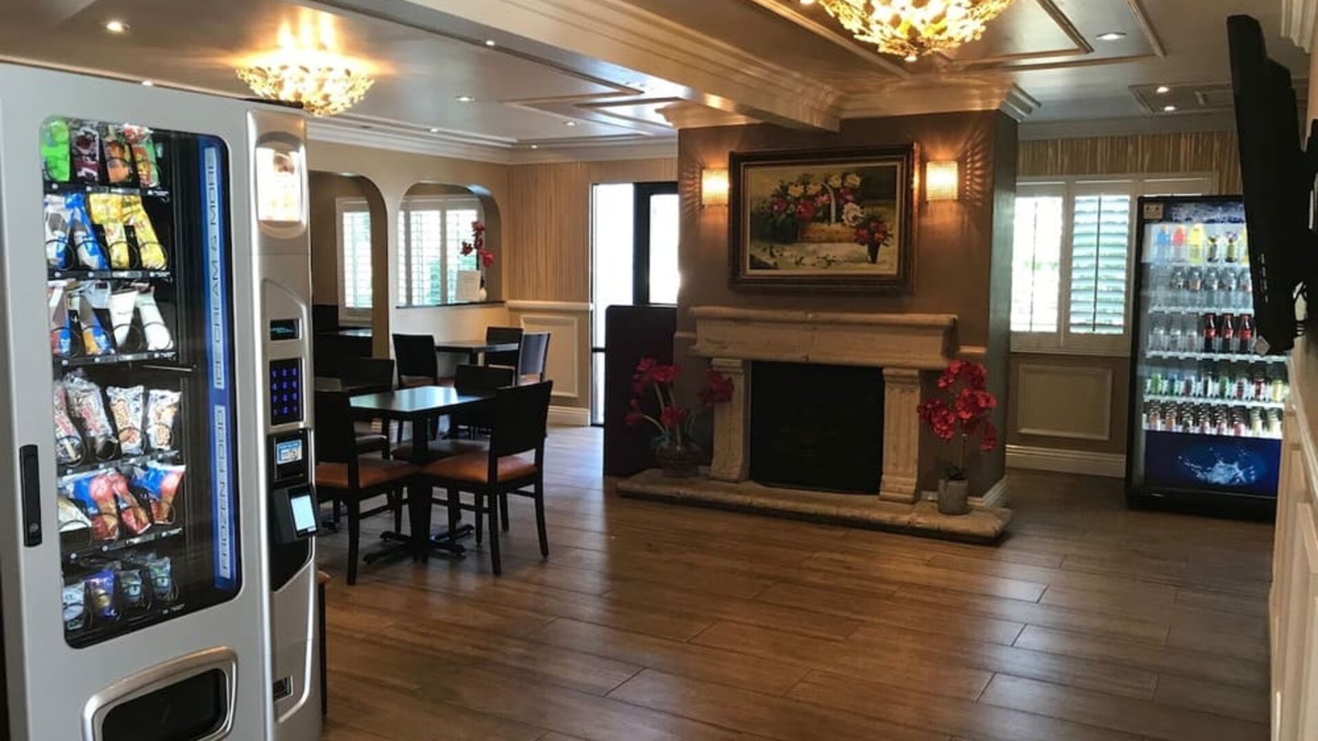 Vending machine at Lemon Tree Hotel & Suites Anaheim.