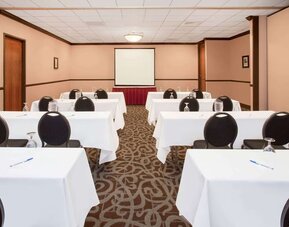 Meeting room at Wyndham Garden Schaumburg Chicago Northwest.