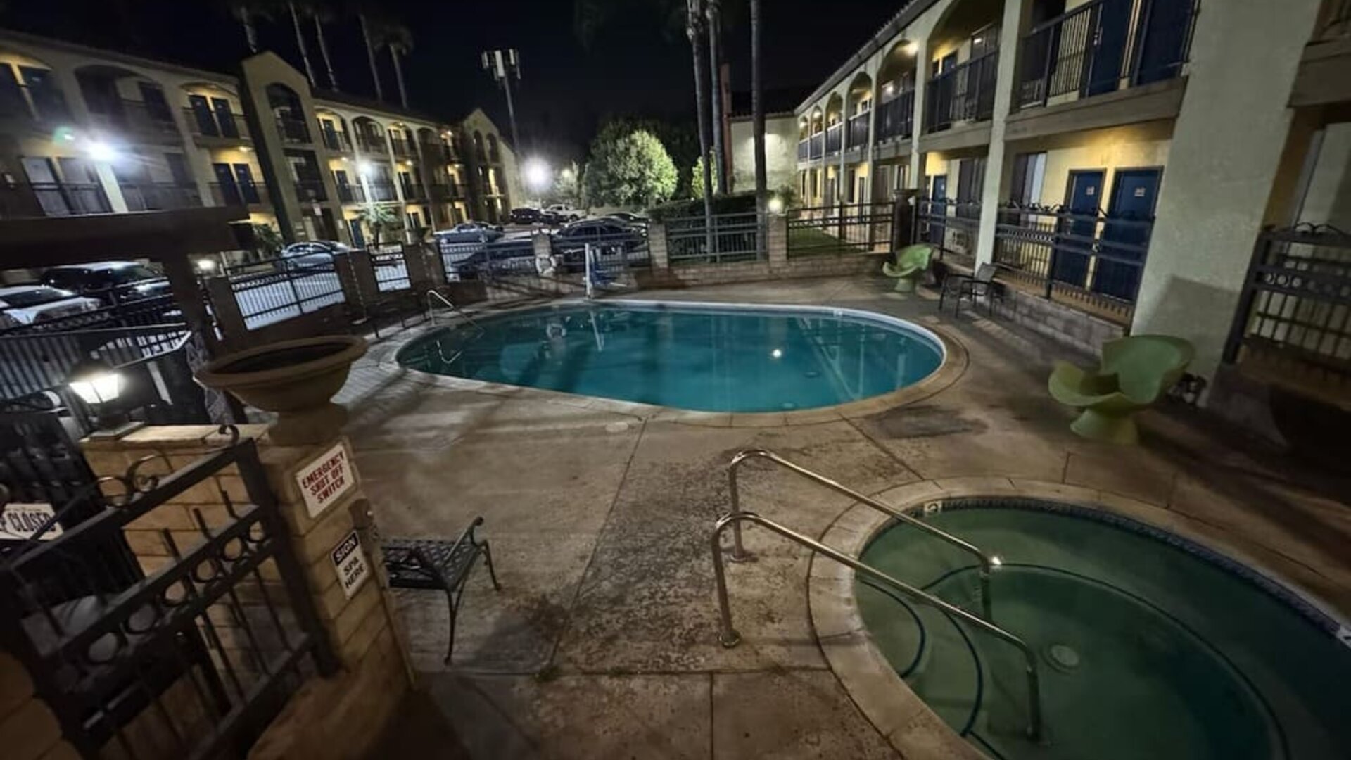 Outdoor pool at Five Star Inn West Covina.