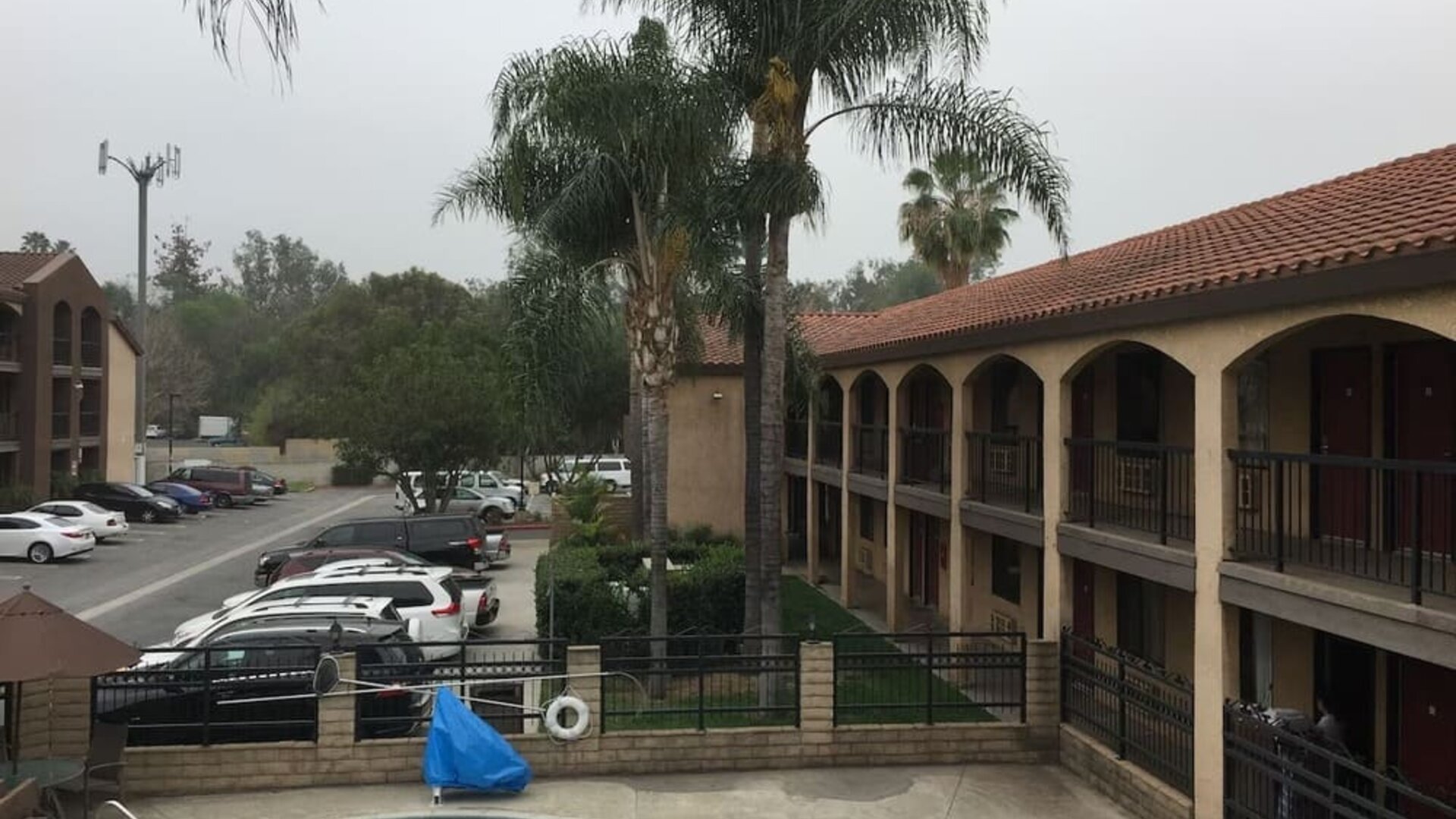Outdoor pool at Five Star Inn West Covina.