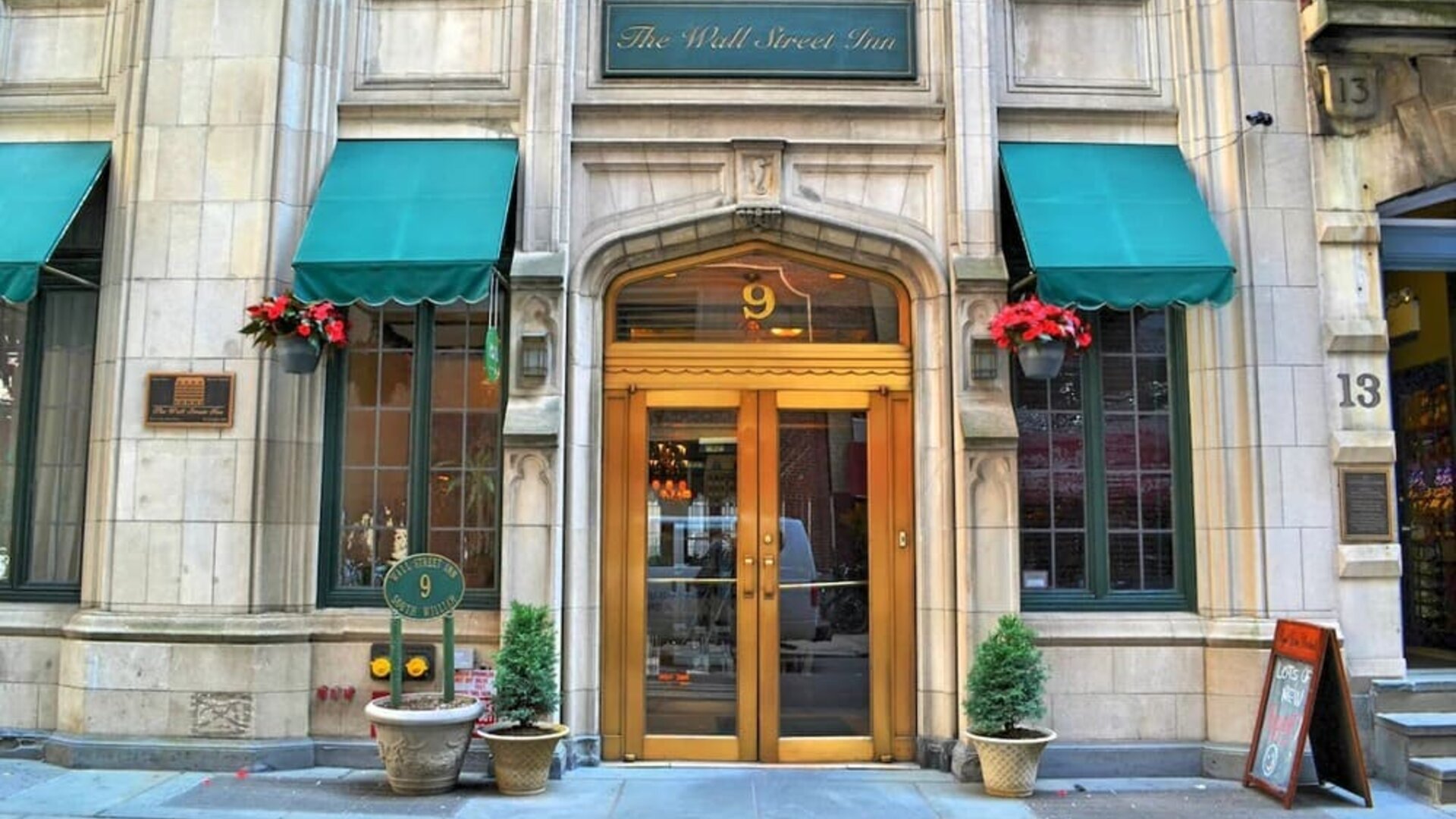 Hotel exterior at The Wall Street Inn.