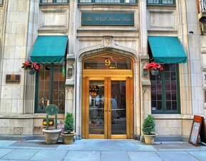 Hotel exterior at The Wall Street Inn.