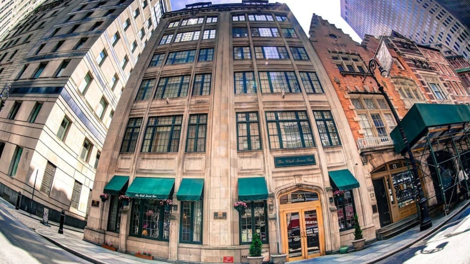 Hotel exterior at The Wall Street Inn.