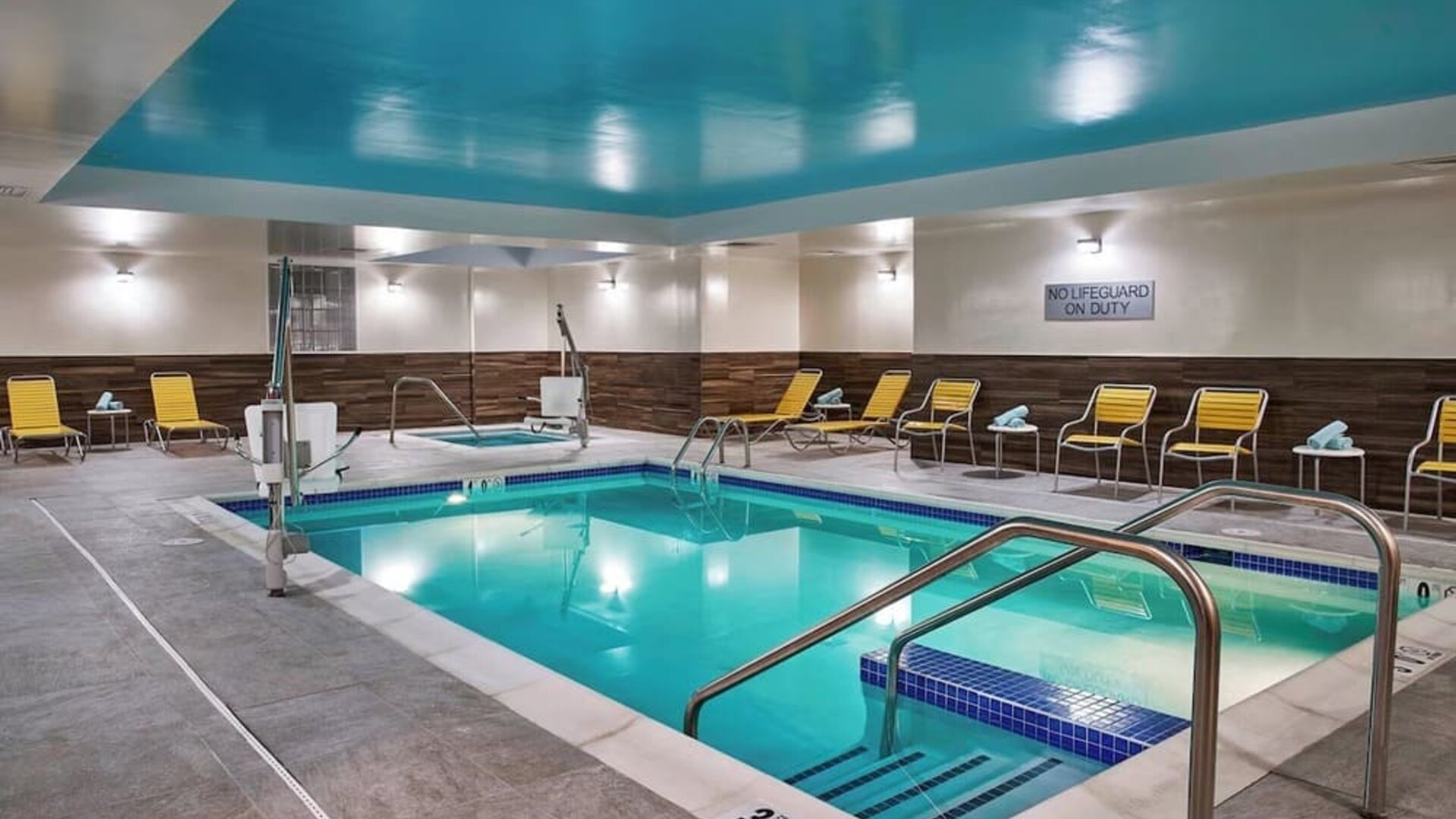 Indoor pool at Fairfield Inn & Suites By Marriott Alexandria.