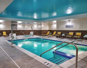 Indoor pool at Fairfield Inn & Suites By Marriott Alexandria.