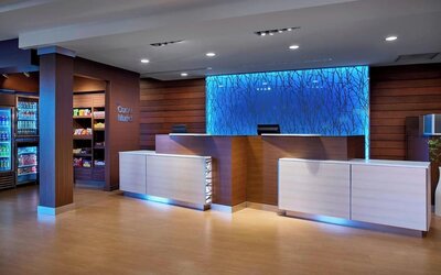 Reception desk at Fairfield Inn & Suites By Marriott Alexandria.