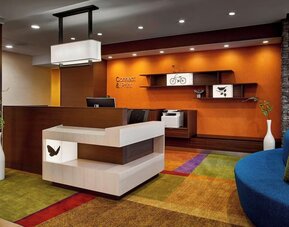 Reception desk at Fairfield Inn & Suites By Marriott Alexandria.