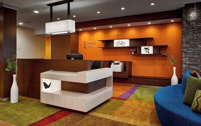 Reception desk at Fairfield Inn & Suites By Marriott Alexandria.