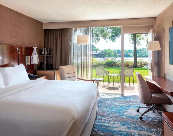 Day use room with natural light at Boston Marriott Newton.