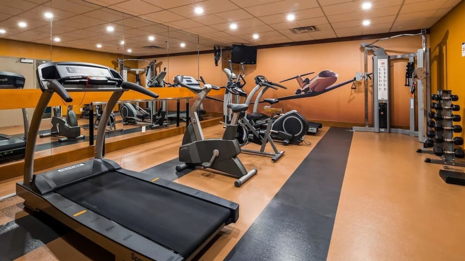 Fitness center at Best Western Premier Toronto Airport Carlingview.