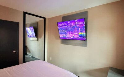 King room at THE VINE HOTEL BRONX.