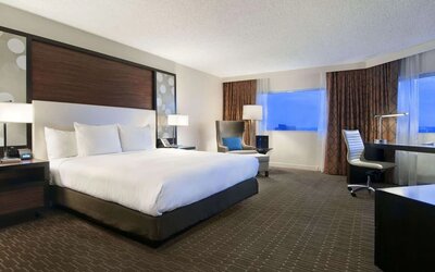 Day use room at Hilton Atlanta Airport.
