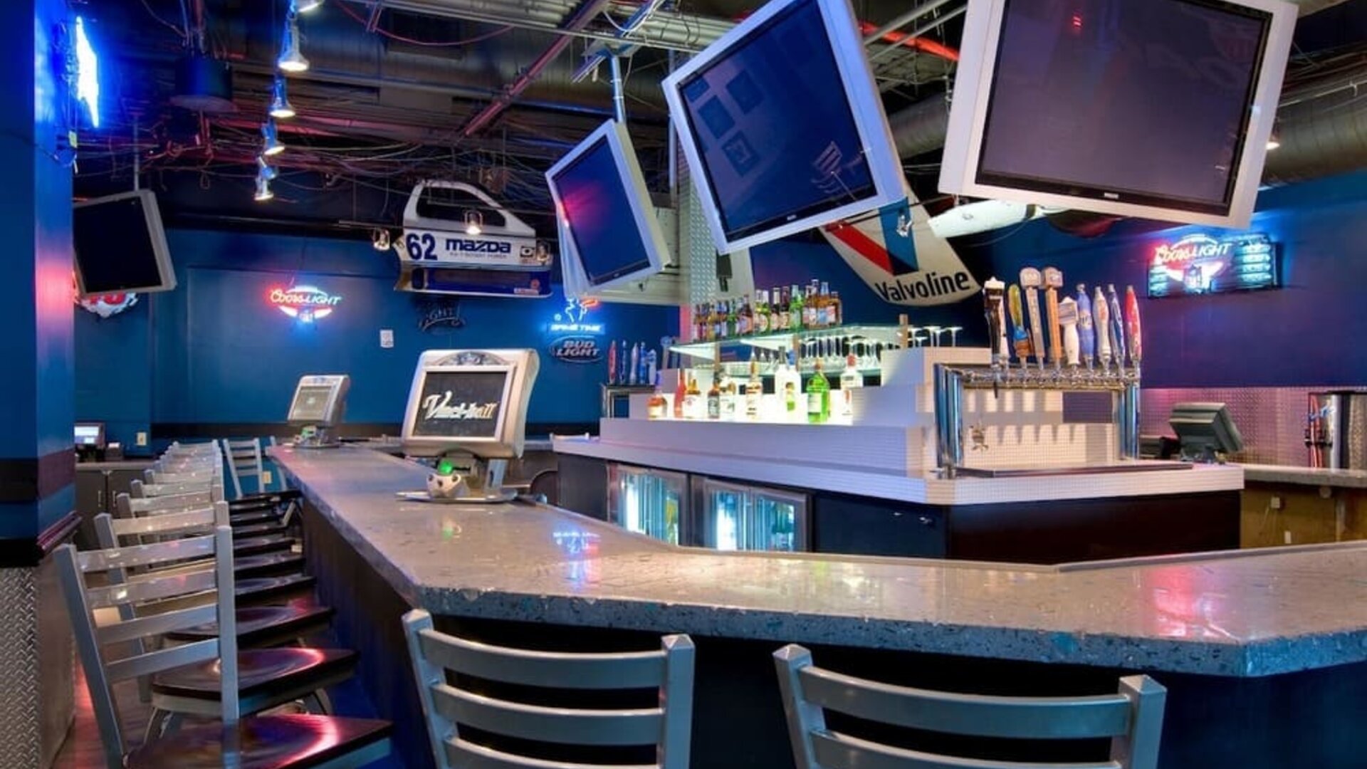 Hotel bar at Hilton Atlanta Airport.