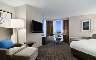 Day use room at Hilton Atlanta Airport.