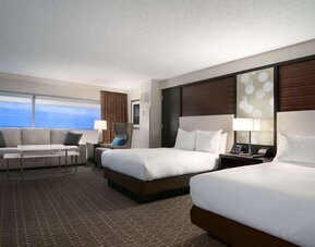 Day use room at Hilton Atlanta Airport.