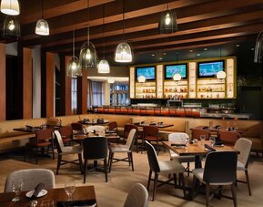 Dining room at Hilton Atlanta Airport.