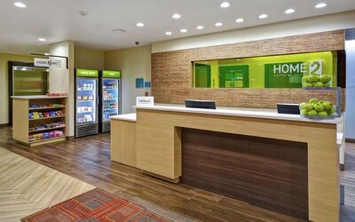 Reception desk at Home2 Suites By Hilton El Reno.