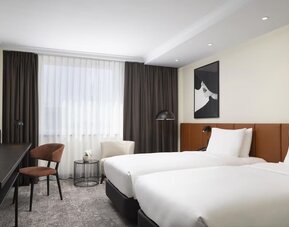 Day use room at Hilton Dusseldorf.