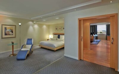 Day use room at Hilton Dusseldorf.