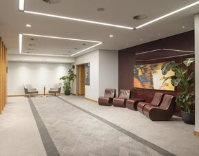 Reception hall at Hilton Dusseldorf.