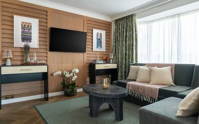 Lounge area at Conrad Dublin.