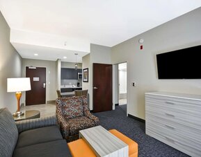 Lounge area at Homewood Suites By Hilton Orlando Theme Parks.