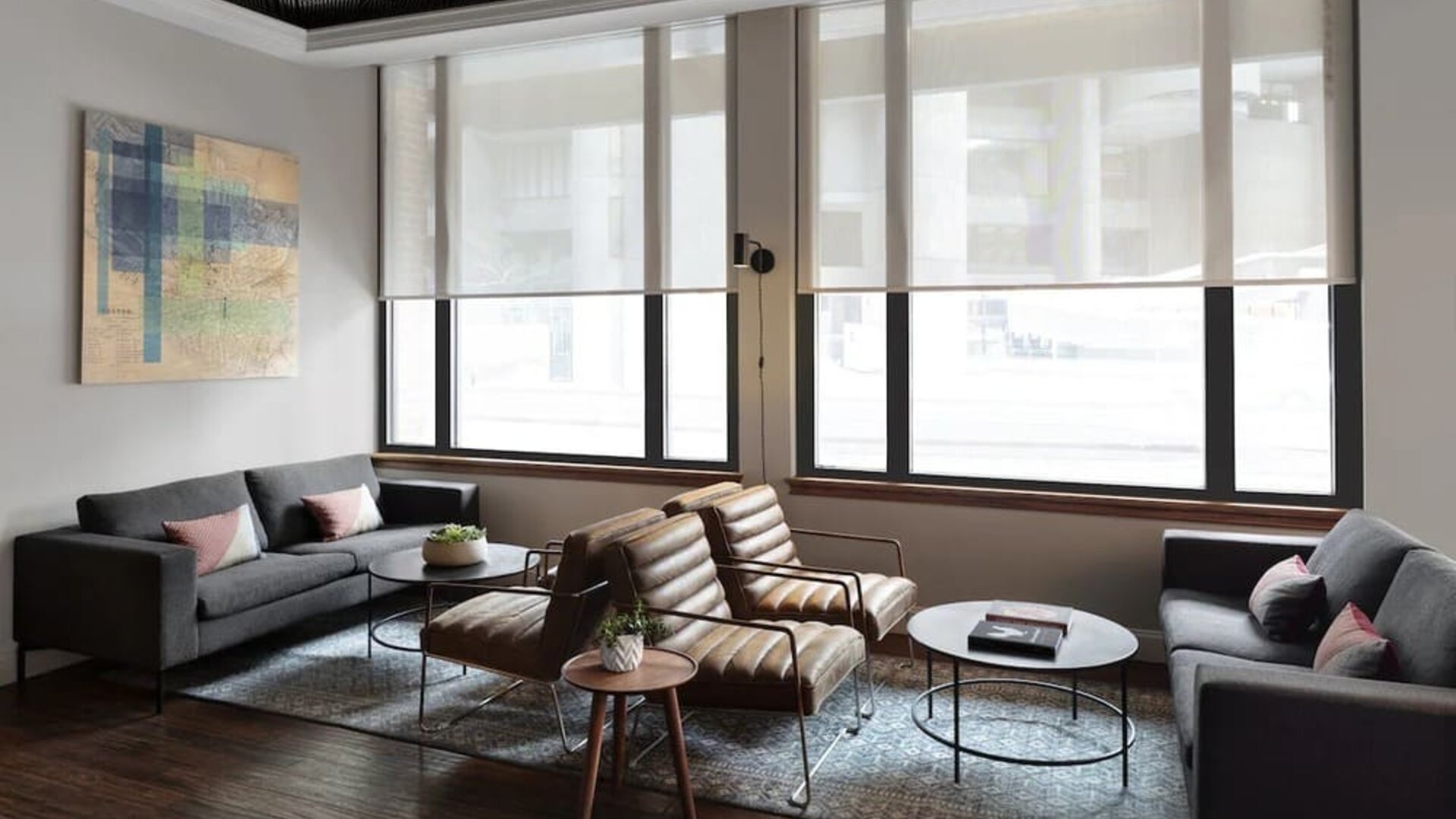 Lobby seating at Eurostars The Boxer.