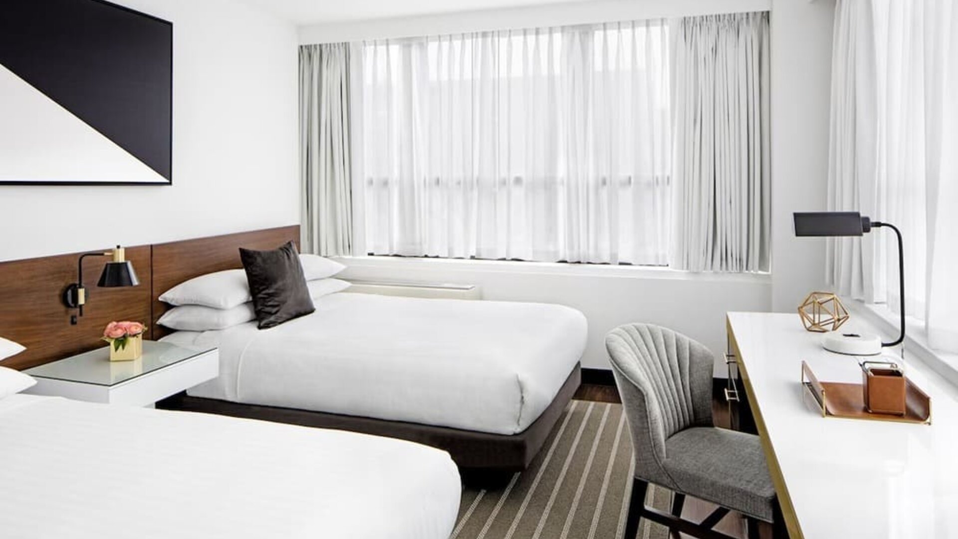 Queen beds at Eurostars St. Gregory.