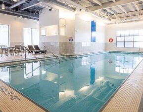 Indoor pool at DoubleTree By Hilton Calgary North.