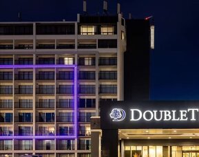 Hotel exterior at DoubleTree By Hilton Calgary North.