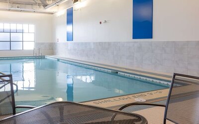 Indoor pool at DoubleTree By Hilton Calgary North.