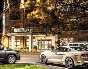 Parking at Envision Hotel Boston-Everett.